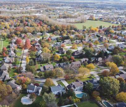 An aerial view of trees in Perrysburg. Photo provided by the city.